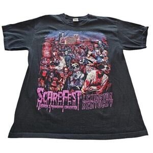 Scarefest Horror & Paranormal Convention Lexington Kentucky 2011 Haunt Tee L